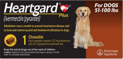Rx Heartgard plus 51-100lbs x1 tablet
