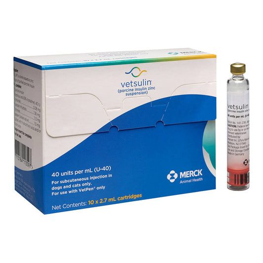 Rx Vetsulin 40u/ml 2.7ml, 10pk