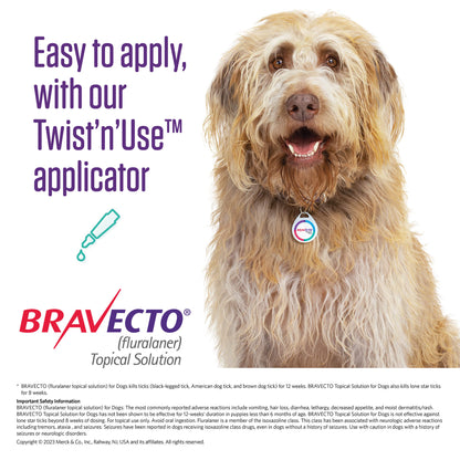Rx Bravecto top Dog 1000mg 44-88 lbs