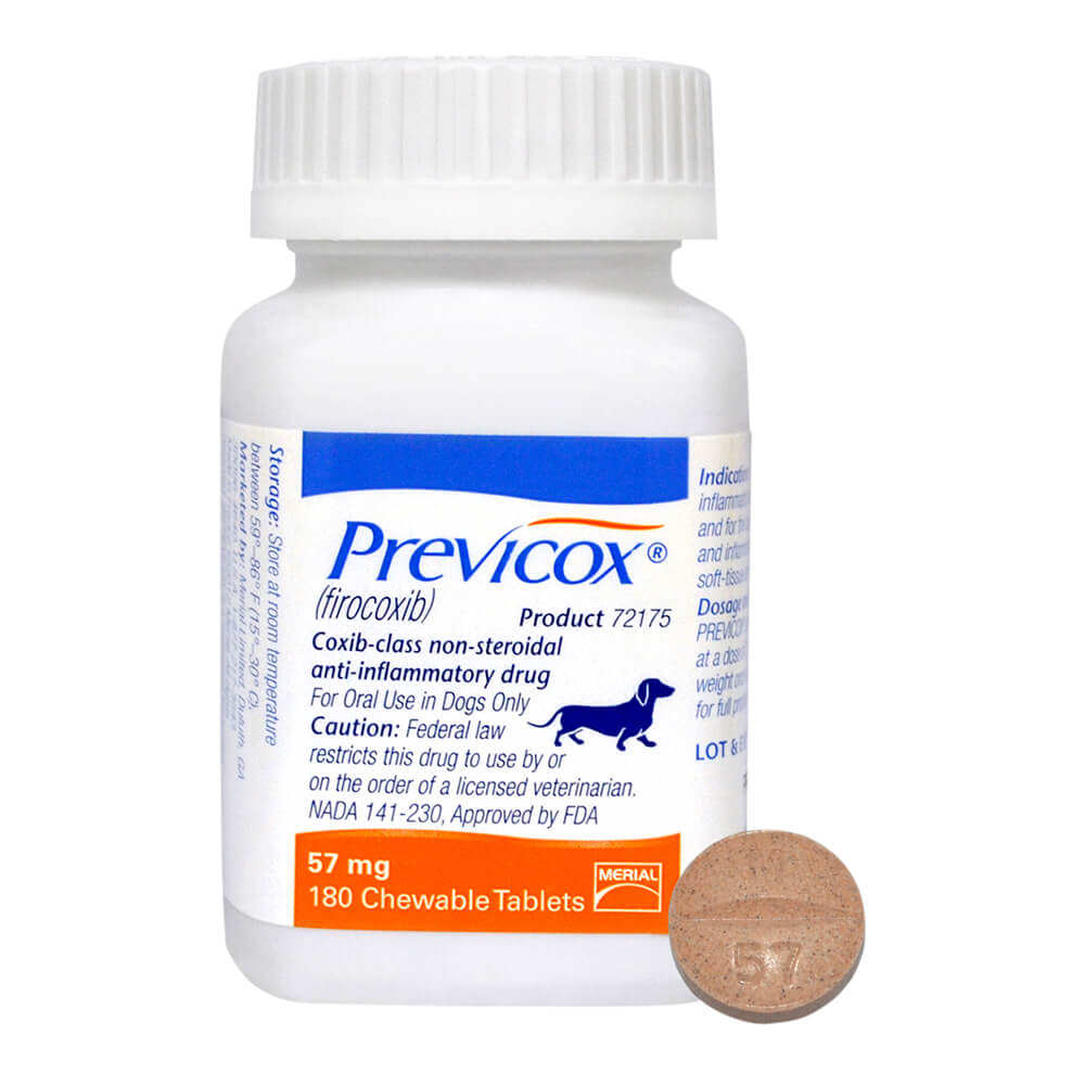 rx previcox 57mg x 180 tablets