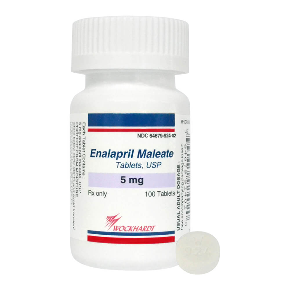 rx enalapril tablets  5 mg x 100 ct