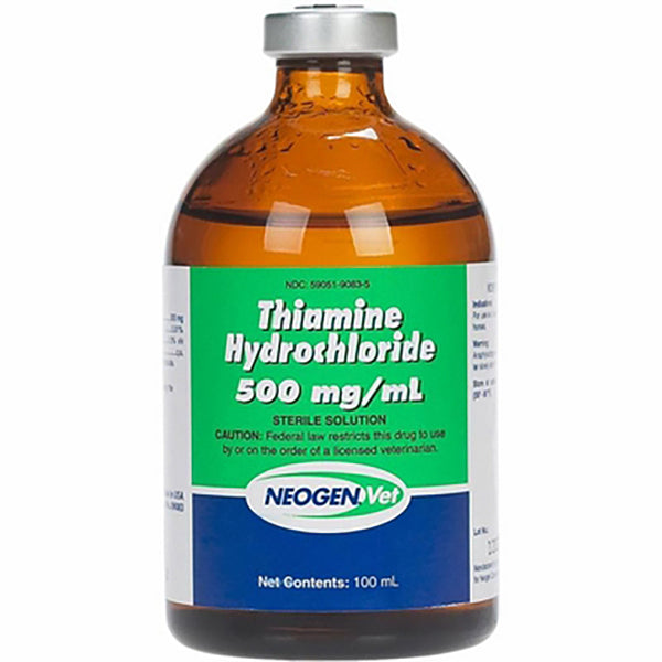 rx thiamine hydrochloride 500mg/ml injection 100ml