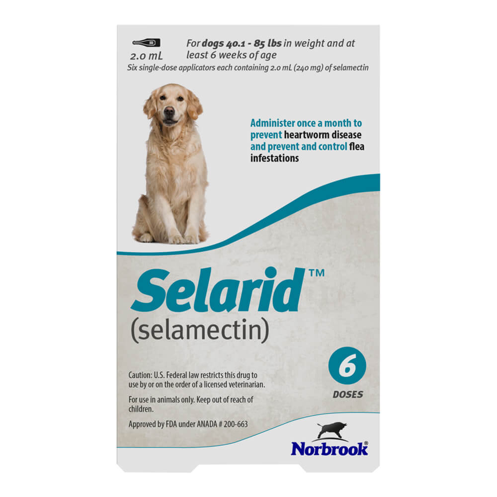 rx selarid 40-85lbs canine x 6 months