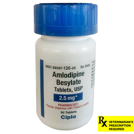 Rx Amlodipine 2.5mg x90 tablets