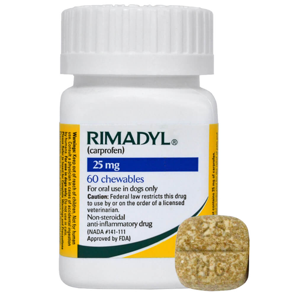 rx rimadyl 25mg x 60 chewable tablets