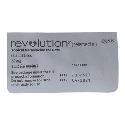 Rx Revolution feline 15.1-22lbs x 1 month