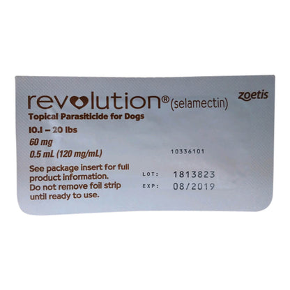 Rx Revolution canine 10.1 -20lbs x 1 month