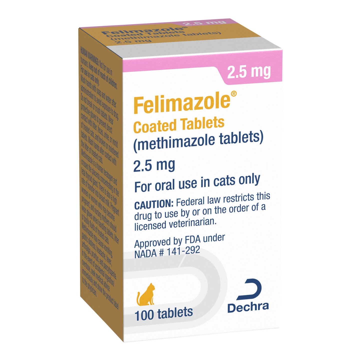 rx felimazole 2.5 mg x 100 tablets