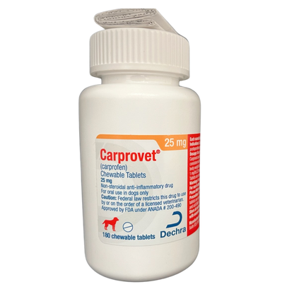 Rx Carprovet Chewable Tablets 25mg x 180 tablets