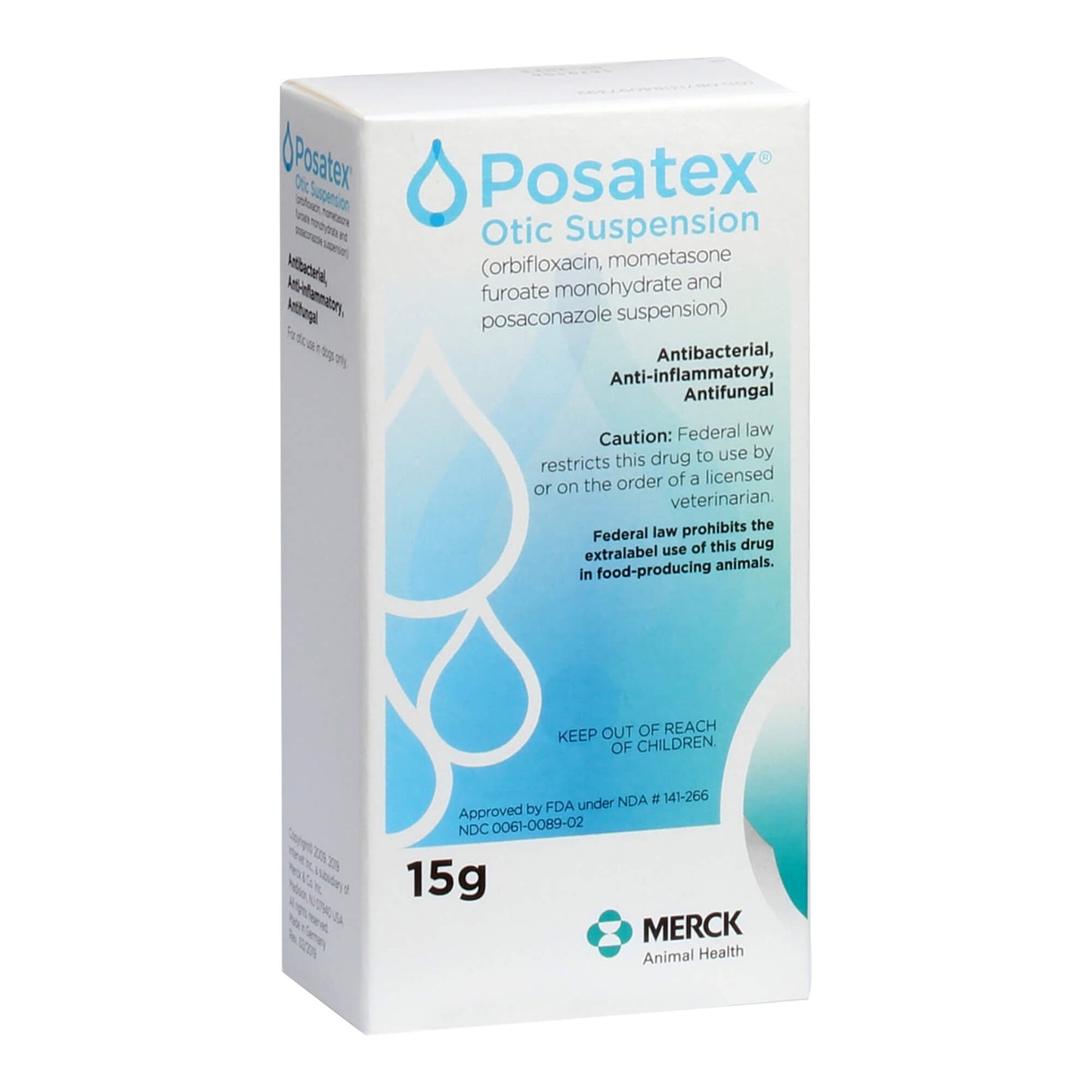 rx posatex otic suspension x 15 gm bottle