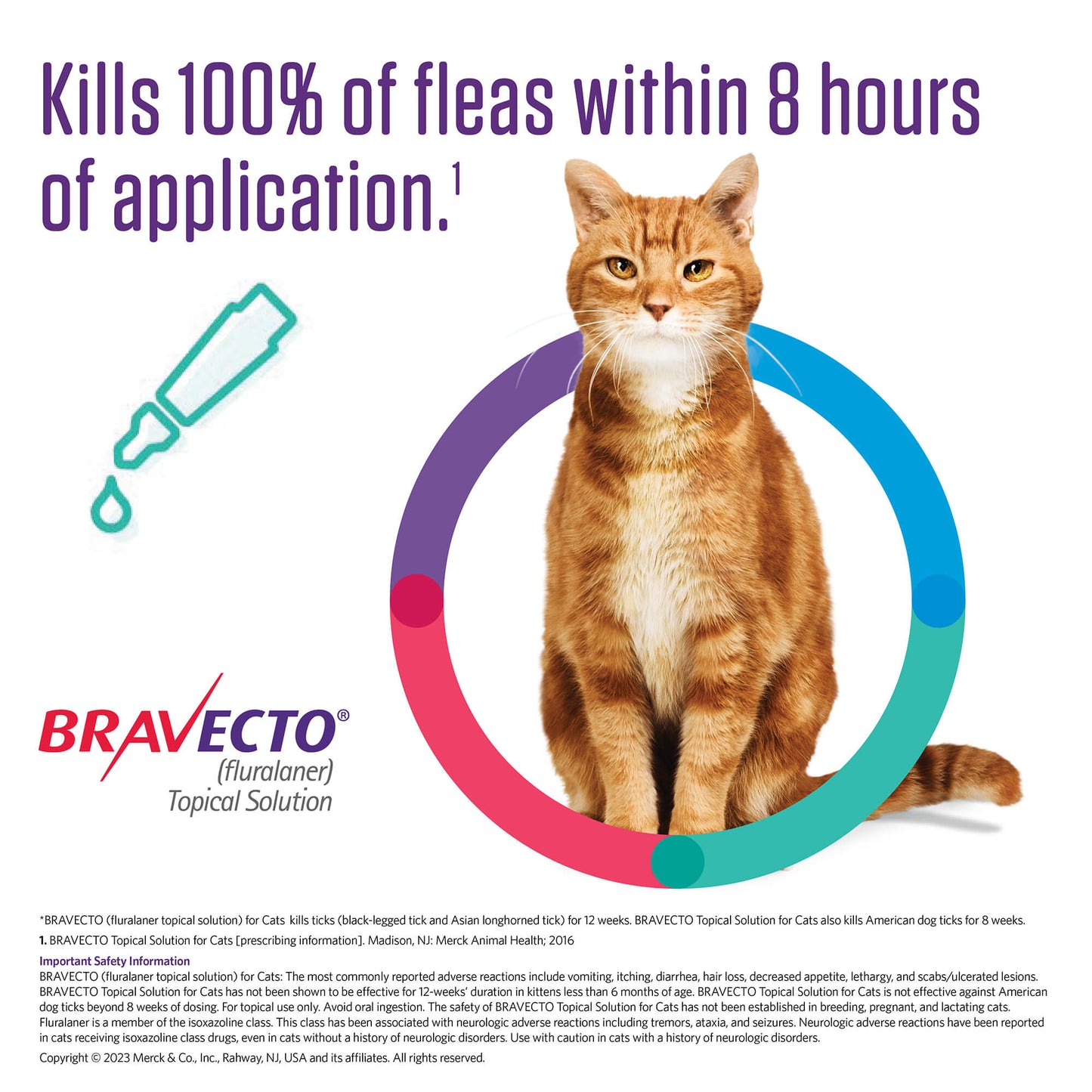 rx bravecto topical feline  13.8-27.50lbs x 1 tube