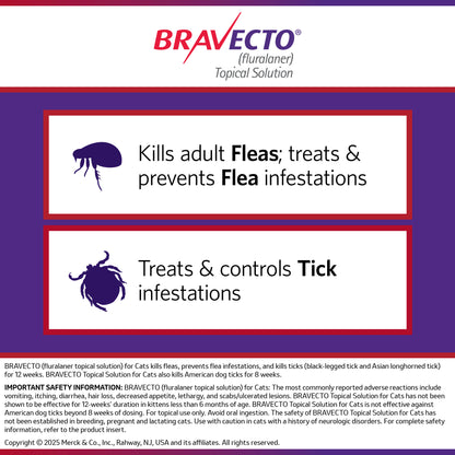 Rx Bravecto topical feline  13.8-27.50lbs x 1 tube