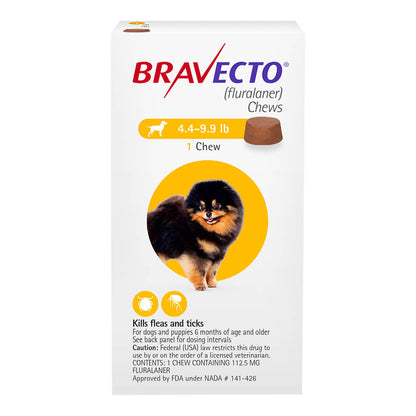 Rx Bravecto 4.4-9.9lbs x 1 chew