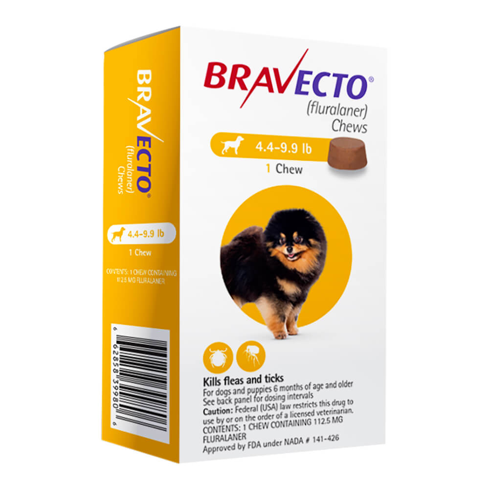 rx bravecto 4.4-9.9lbs x 1 chew