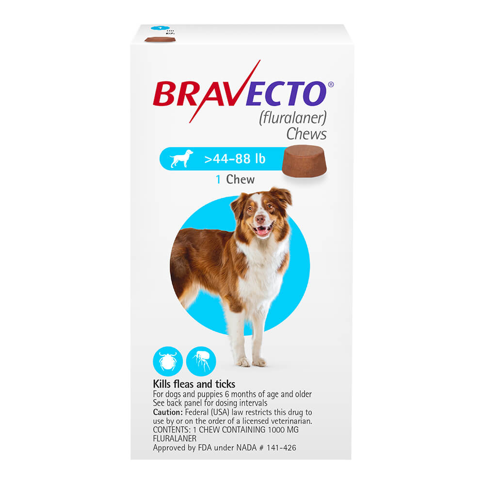 rx bravecto 44-88lbs x 1 chew