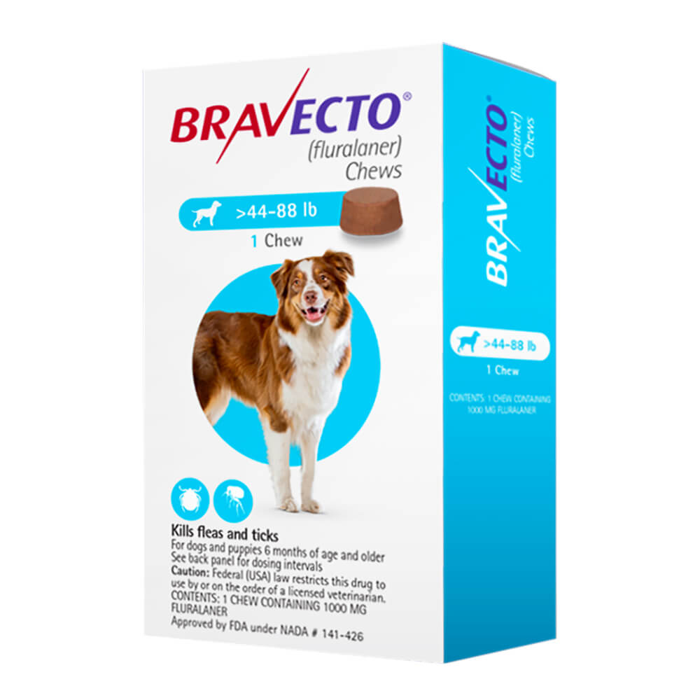 rx bravecto 44-88lbs x 1 chew