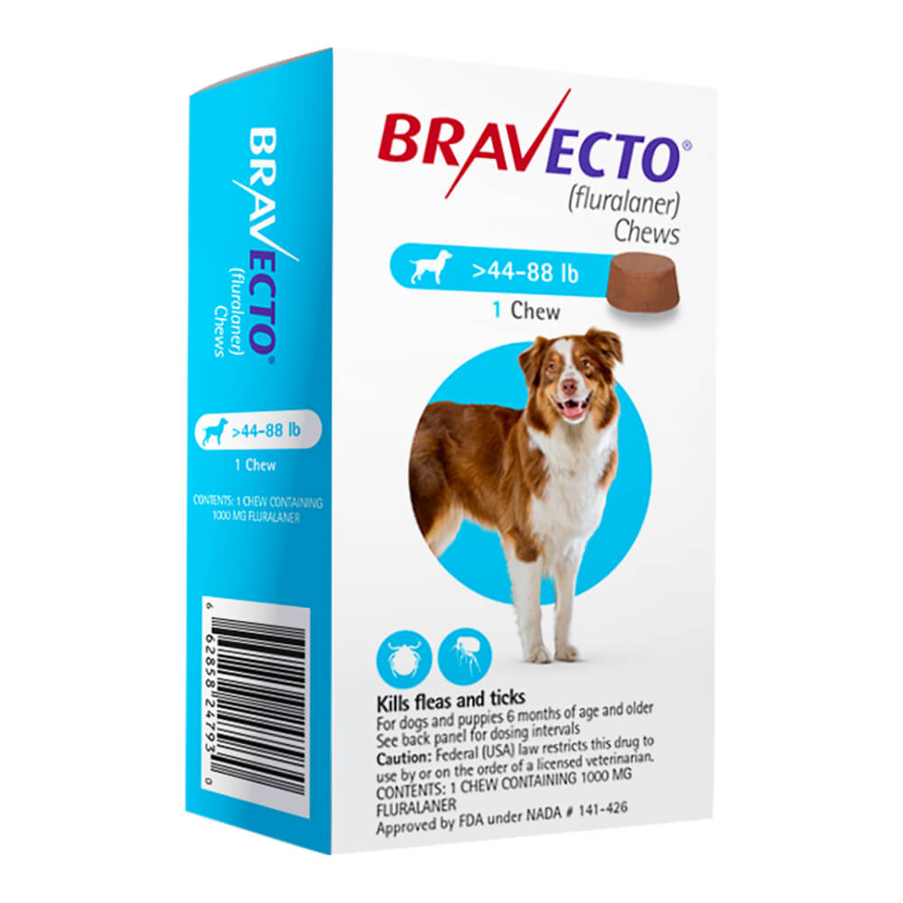 rx bravecto 44-88lbs x 1 chew