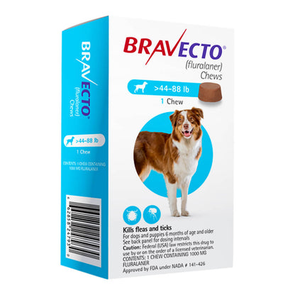 Rx Bravecto 44-88lbs x 1 chew