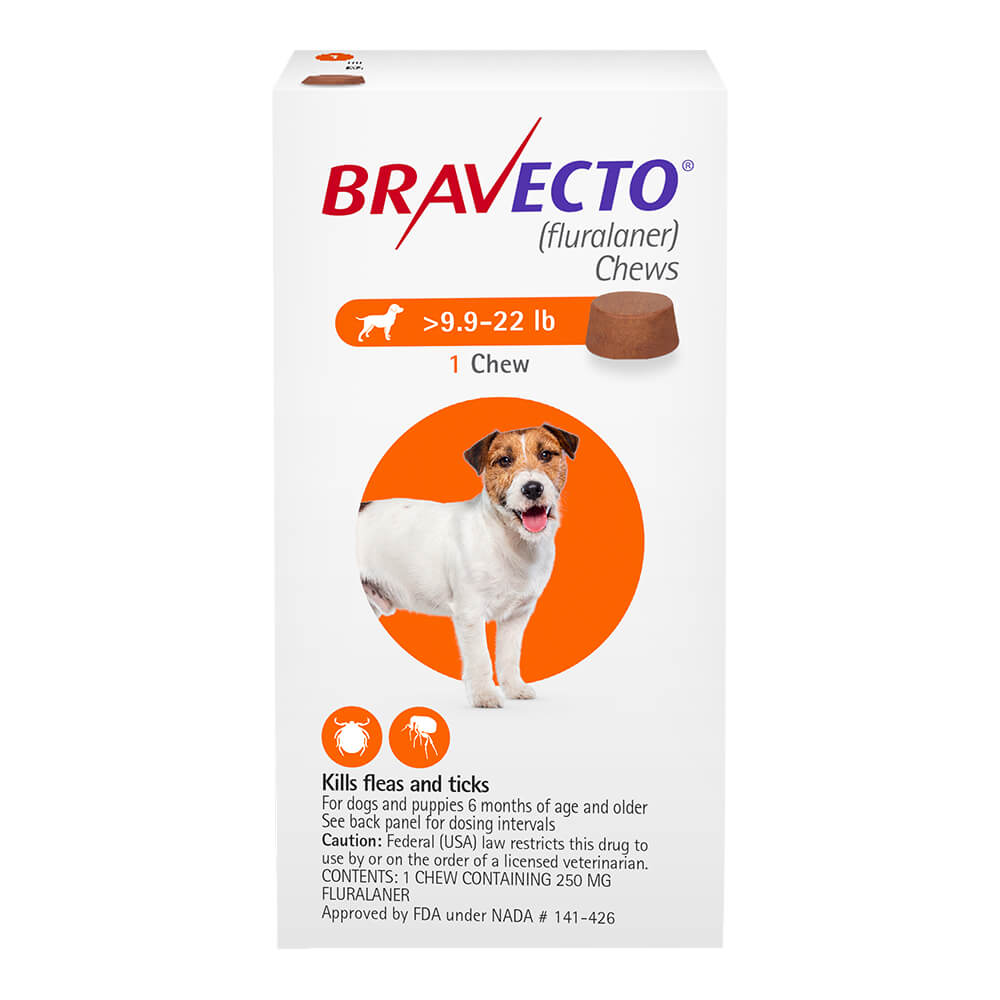 rx bravecto 9.9-22lbs x 1 chew