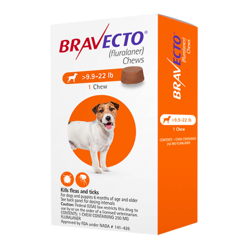 rx bravecto 9.9-22lbs x 1 chew