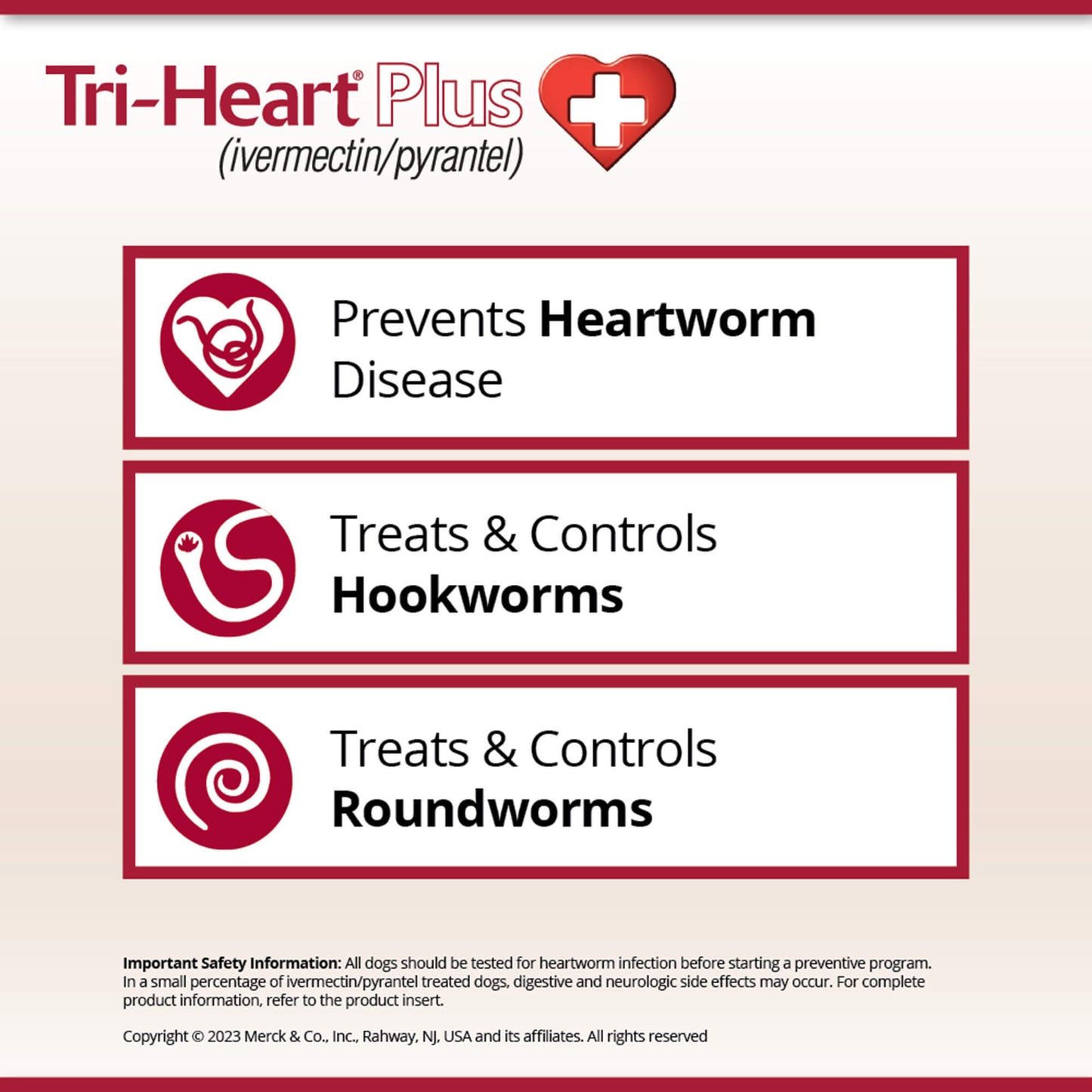 rx tri-heart plus 26-50lbs (green) x 6 tablets