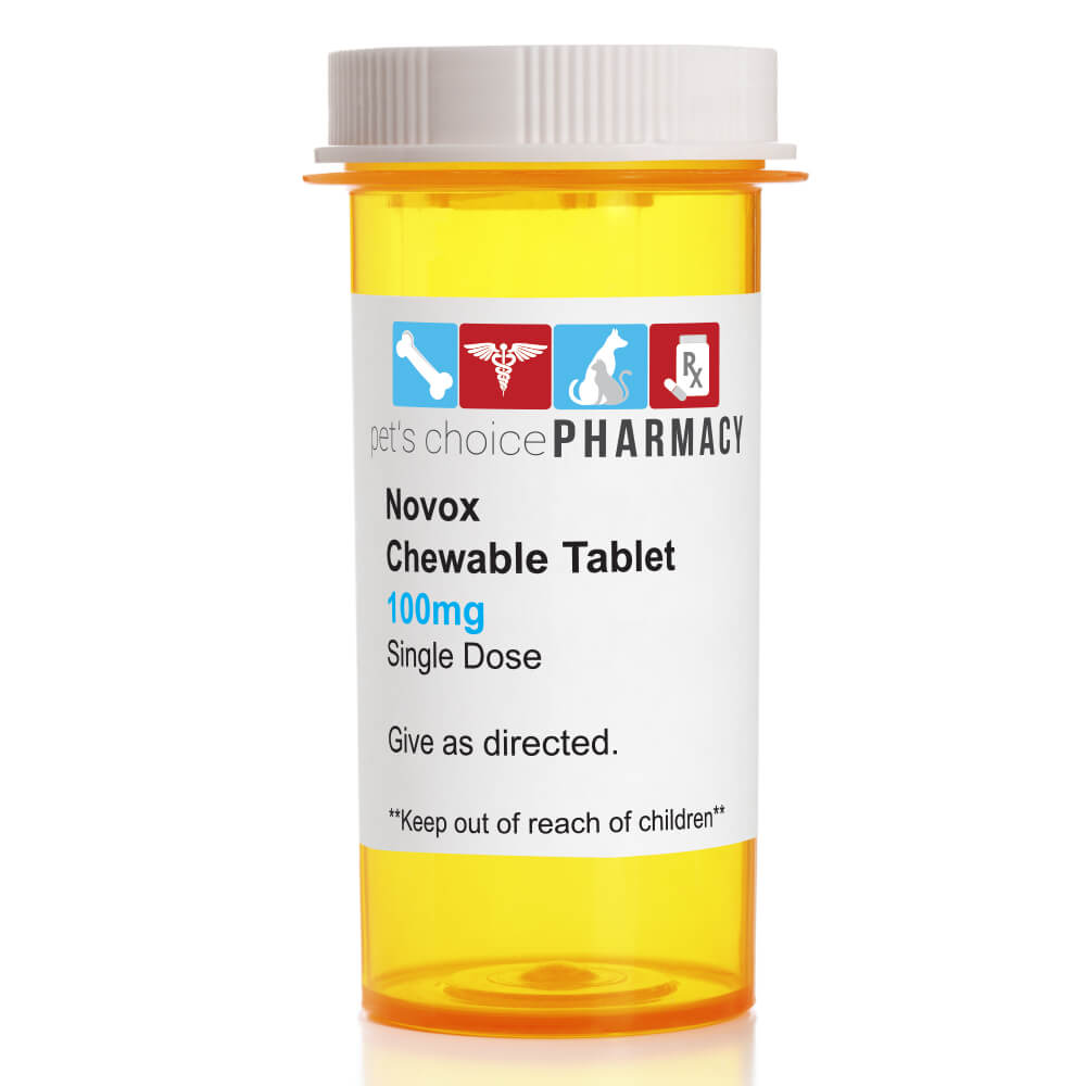 rx novox 100mg x 1 chewable tablet