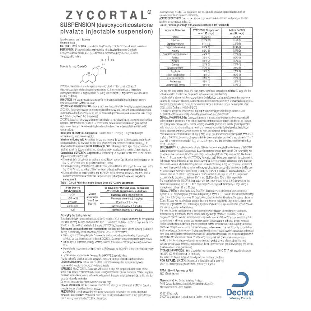 rx zycortal 25mg/ml suspension x 4ml bottle