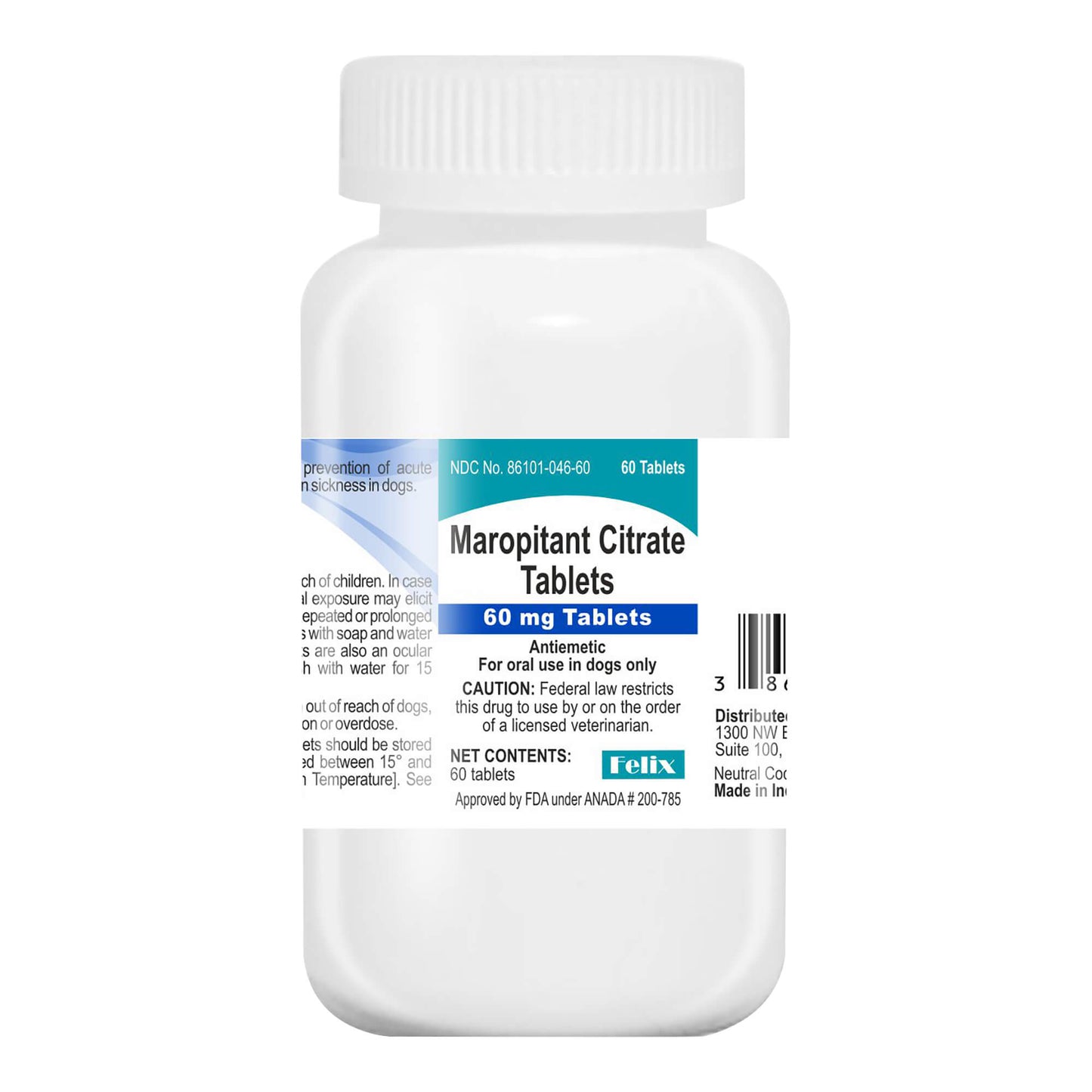 rx maropitant citrate tablets 60mg, 60ct