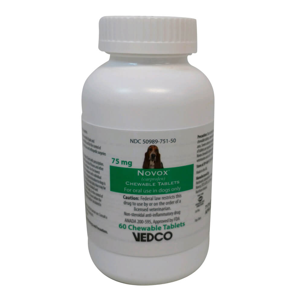 rx novox 75mg x 60 chewable tablets