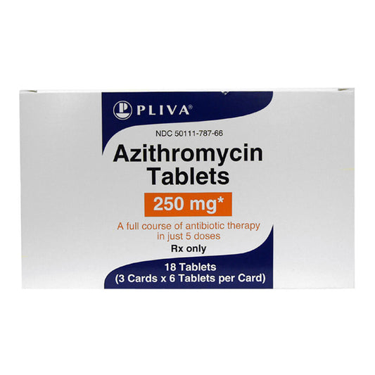 Rx Azithromycin 250mg x 18 tablets