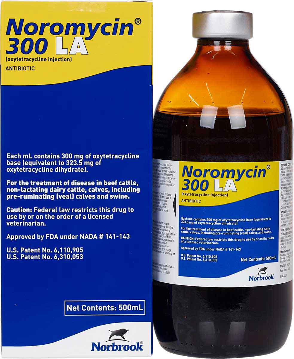 rx noromycin 300 la 500ml
