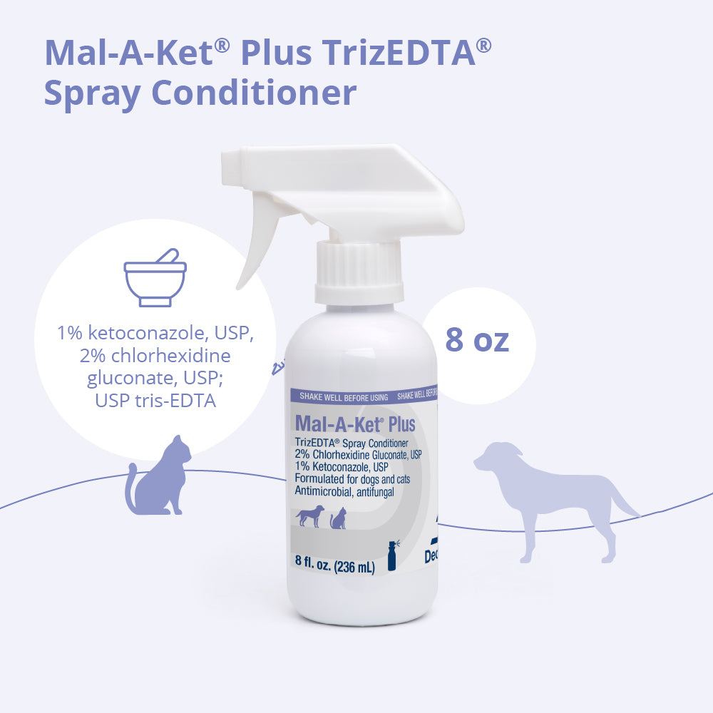 mal-a-ket plus trizedta spray conditioner, 8 oz