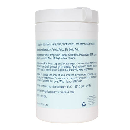 MalAcetic Wet Wipes for Dogs and Cats  100 Count