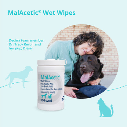 MalAcetic Wet Wipes for Dogs and Cats  100 Count