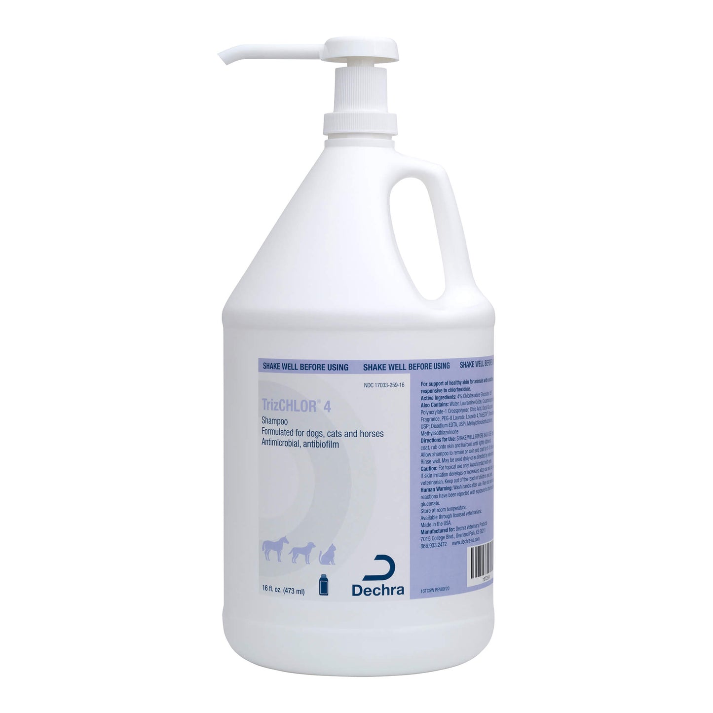 trizchlor 4 shampoo, gallon