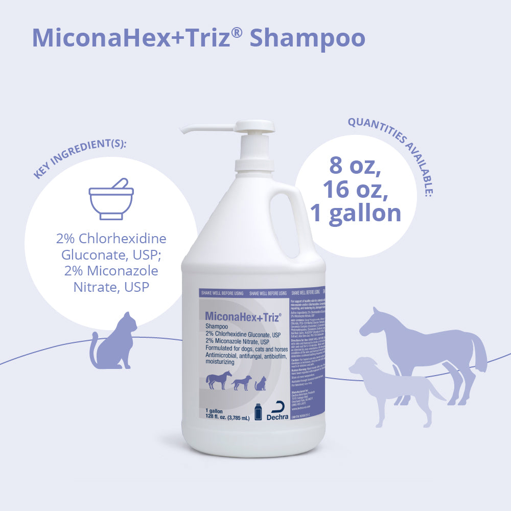 miconahex+triz shampoo, gallon