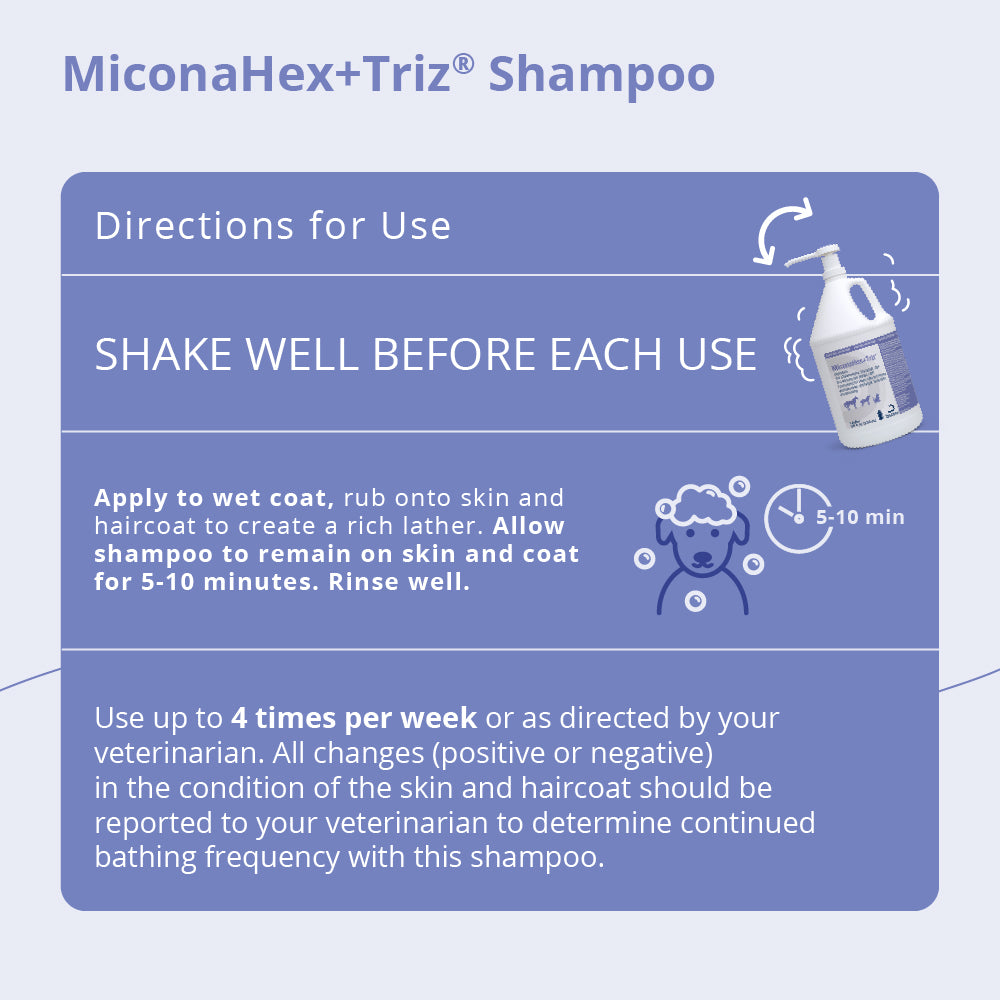 miconahex+triz shampoo, gallon