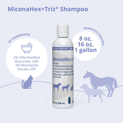 MiconaHex+Triz Shampoo, 8 oz