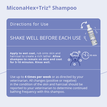 MiconaHex+Triz Shampoo, 8 oz