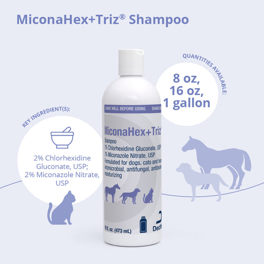 MiconaHex+Triz Shampoo, 16 oz