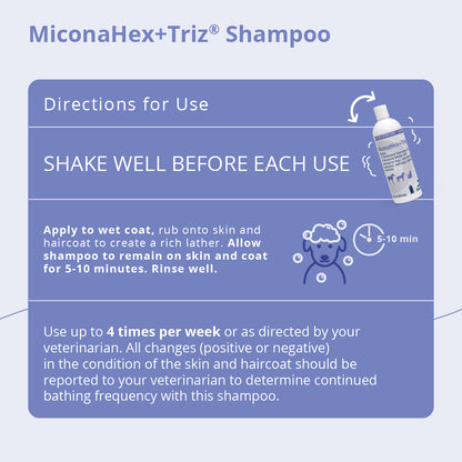 MiconaHex+Triz Shampoo, 16 oz