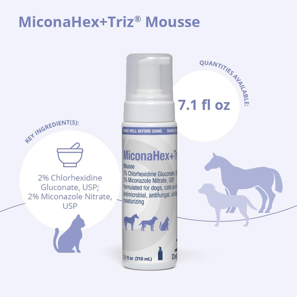 miconahex+triz mousse, 7.1 oz