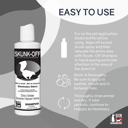 Skunk-Off  Skunk Odor Eliminator Shampoo  8 oz