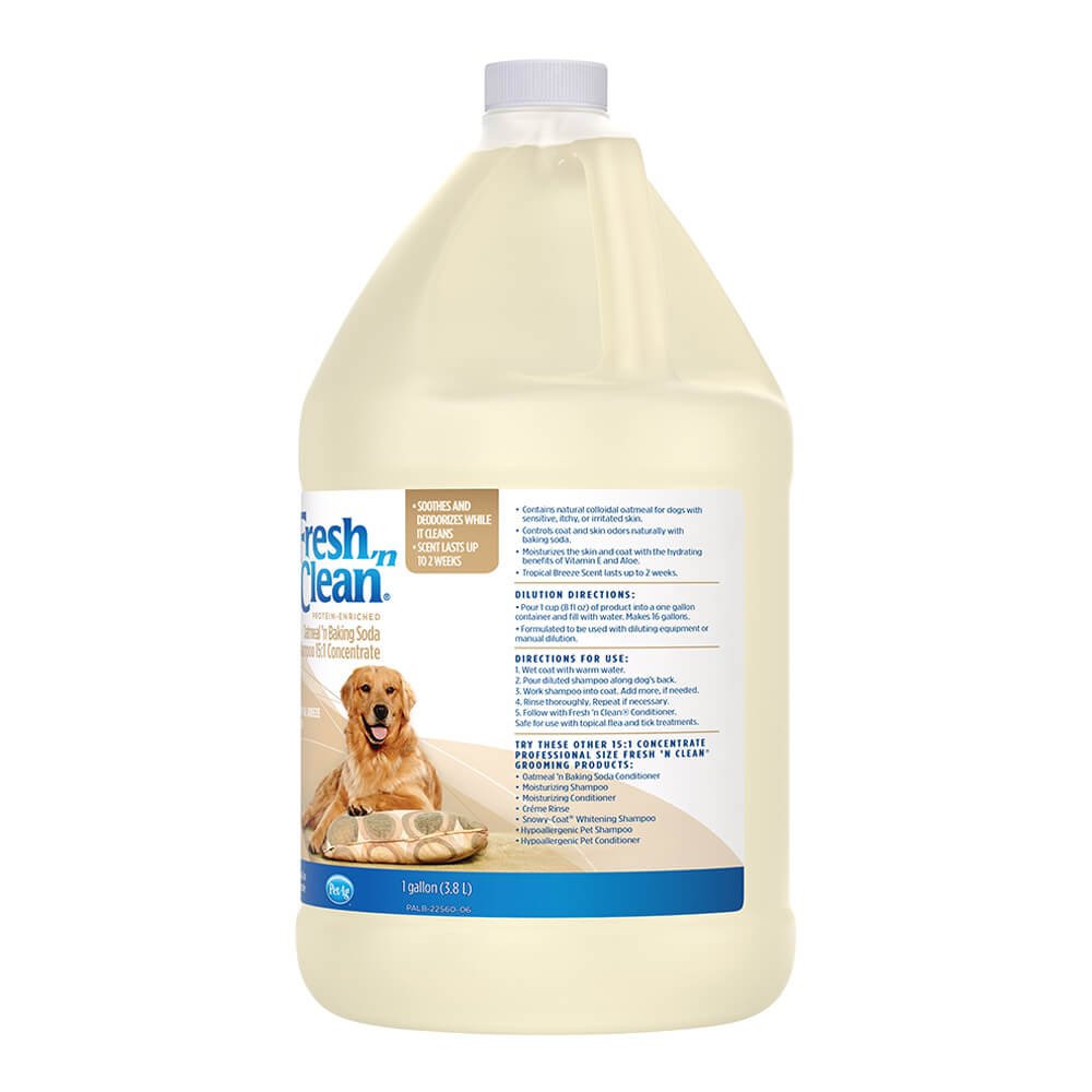 fresh 'n clean oatmeal 'n baking soda shampoo, tropical, 15:1, 1 gal