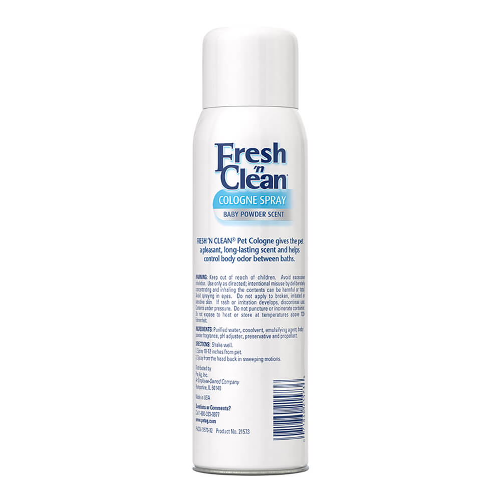 orm-d fresh 'n clean cologne spray, baby powder, 12 oz