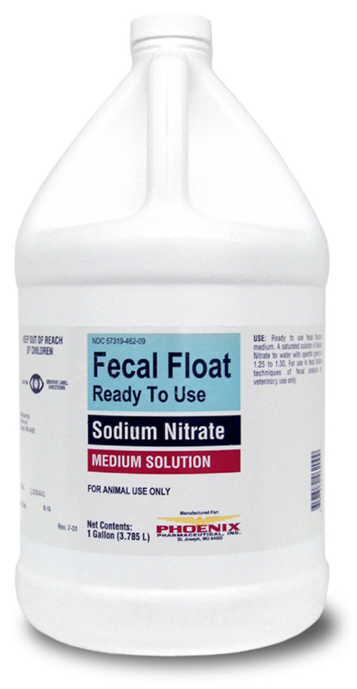 phoenix fecal float ready to use sodium nitrate  1 gallon