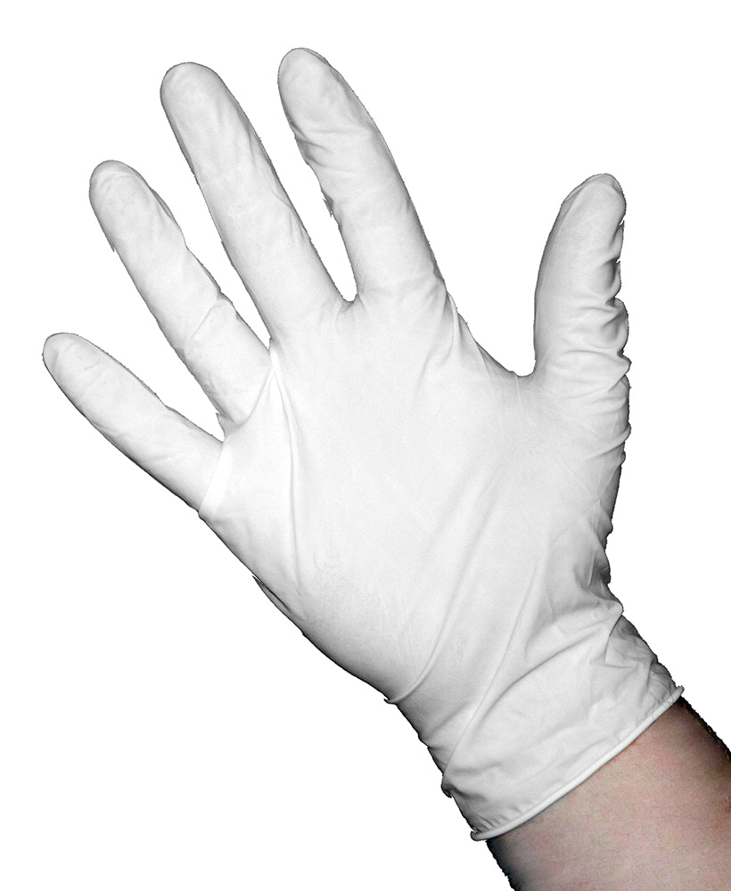 gloves latex powder free, 100 ct, medium