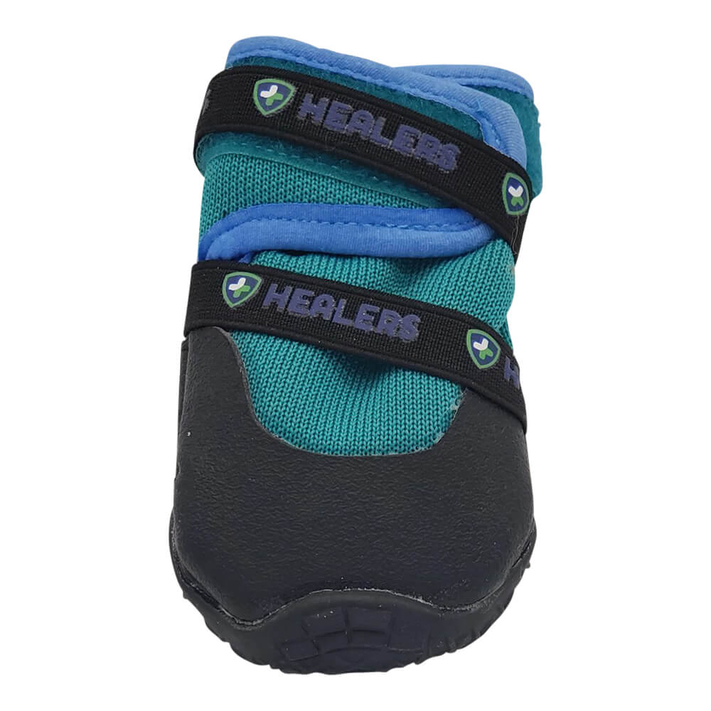 healers urban walker dog boots, pair, teal, xlarge