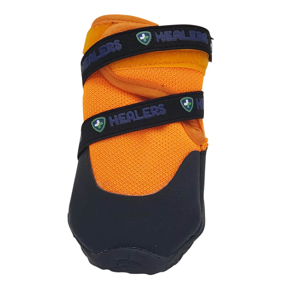 healers urban walker dog boots, pair, orange, xlarge