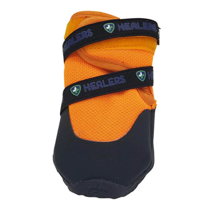 Healers Urban Walker Dog Boots, Pair, Orange, Small